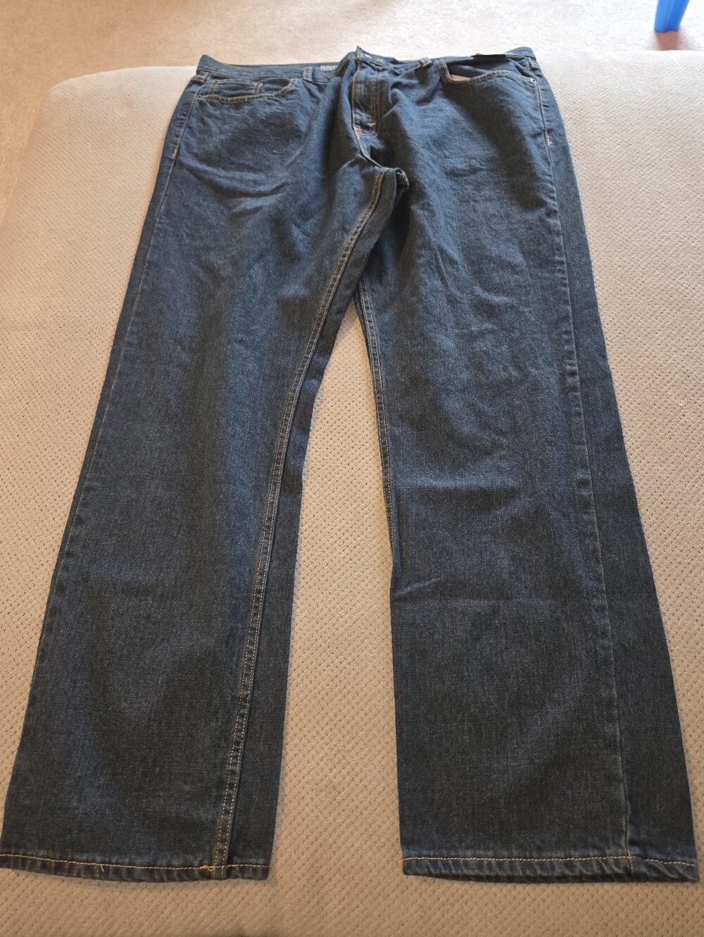 New Route 66 Relaxed Fit Straight Leg Sits at Waist Mens 40x32 blue jeans
